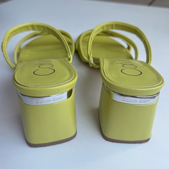 Calvin Klein Lime Green Sandals - Picture 5 of 7